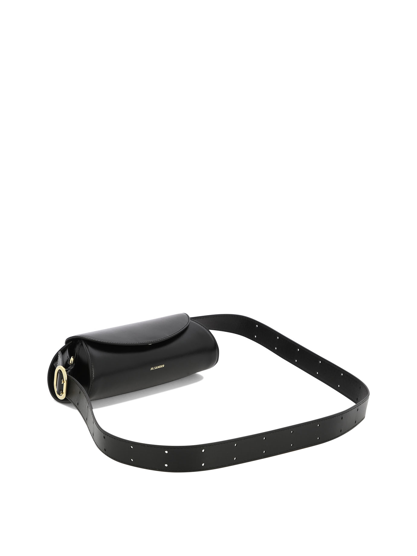 JIL SANDER Black   Cannolo Mini crossbody bag